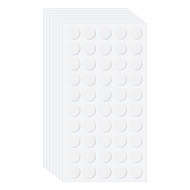 Unique Bargains 0.4' Double Sided Adhesive Dots, 350 Pack Clear Sticky Tack Round Mounting Putty Removable Adhesive Putty