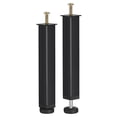 thumbnail image 1 of Unique Bargains 2 Pack Adjustable Height Bed Frame Support Legs(220mm-255mm/8.7'-10'), Black, 1 of 5