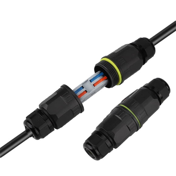 WHEANG Electrical Tools Upgraded Junction Box Outdoor 2 3 Pole Wire Connector External Sleeve Coupler Cable Range Black One Size Multi-Color