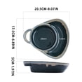 thumbnail image 3 of Dips for Chips Soup And Side Bowl Ceramic Chip And Dip Divided Bowls Soggy Cereal Bowl Bread Dipping Bowls Plates for Salad Breakfast And Sandwich Ideal for Home Salad Bowls for Lunch, 3 of 9