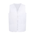 thumbnail image 1 of TOPTIE Adult Volunteer Work Vest Event Supermarket Apron Vests - White, 1 of 5
