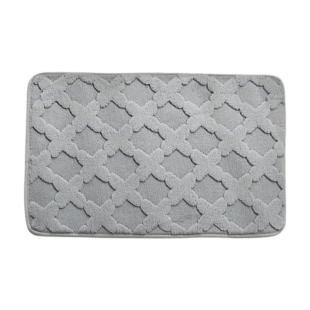 Dvruxg Thickened Absorbent Bathroom Mat – Non-Slip Soft Velvet Floor Rug for Toilet, Restroom & Bedroom, Easy-Care Polyester Door Mat with Anti-Slip Backing