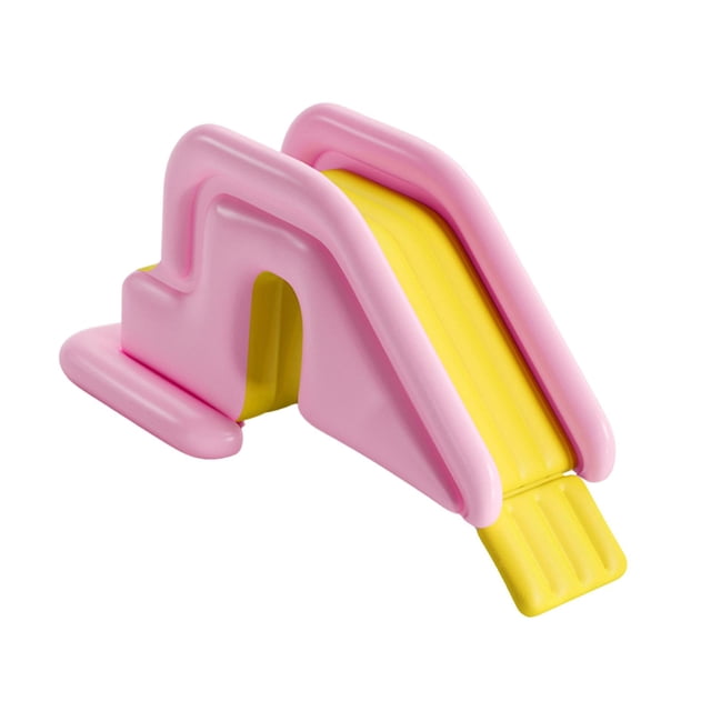 Almencla Inflatable Swimming Water Slide for Kids PVC Accessories for Backyard Indoor Pink