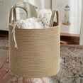 thumbnail image 1 of Chmadoxn Storage Trunks, Rope Hand-woven Storage Basket Rope Woven Storage Basket Basket Foldable Storage Dirty Clothes Toys Sundries Storage Basket Organising Basket Storage Basket, 1 of 7