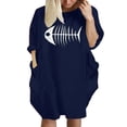 thumbnail image 1 of Womens Summer Dresses Pockets Tops Print Casual Plus Size Sundresses, 1 of 2