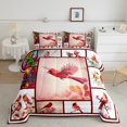 thumbnail image 1 of Erosebridal Red Hummingbird Bedding Toddler Comforter Set, Folwer Down Comforter, Patchwork Decor, Reversible 2-Piece, 1 of 7