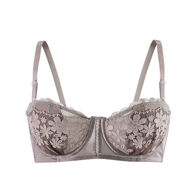 Bras for Women, Womans Solid Color Thin Style Ventilate No Rims Lace Crystal Glass Ear Bra