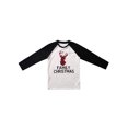 thumbnail image 3 of Kmbangi Family Christmas Pajamas, Deer Raglan Tops + Plaid Pants, 3 of 9