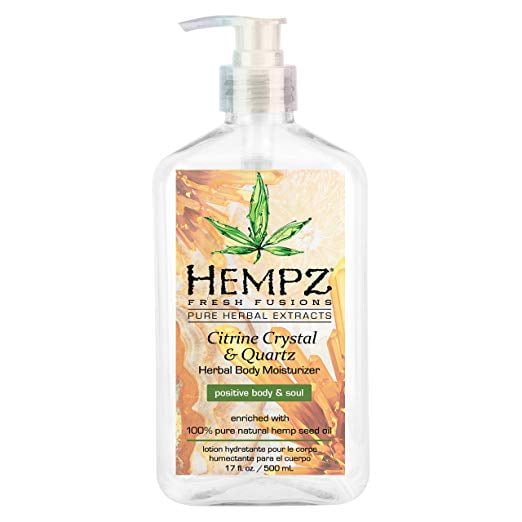 Fresh Fusions Citrine Crystal & Quartz Herbal Body Moisturizer 17 Oz