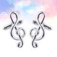 thumbnail image 2 of Shisuyan 1 Pair Musical Note Cufflinks Creative Shirt Sleeve Nail All-match Cuff Button Sleeve Decoration for Men, 2 of 8