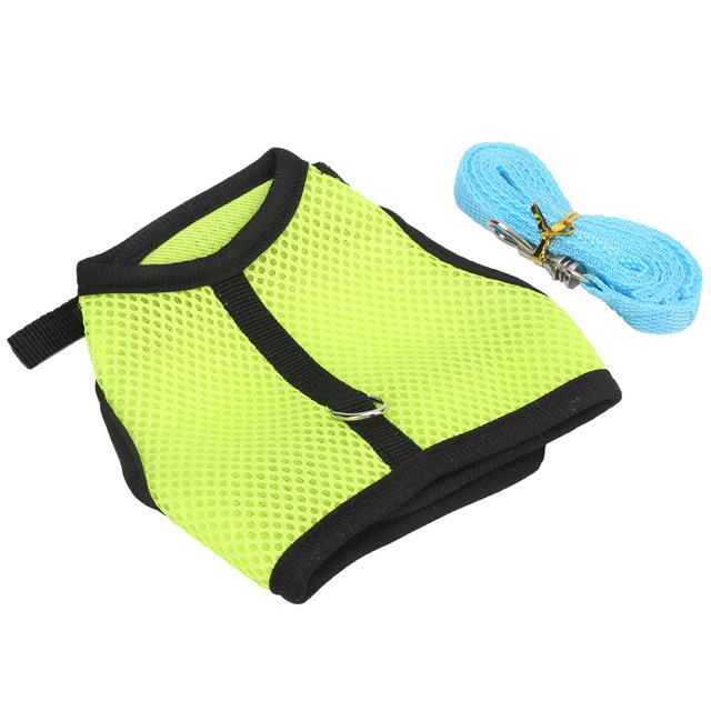 Mesh Chest Back For , Pet Supply Mesh Harness With Leash Mesh Cloth Chest Back Mesh Harness For For Guinea Pigs For Little Pigs L Green