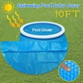 thumbnail image 2 of Couvertures de Piscine pour Piscines hors Terre 18 Pieds Rond Rond Protecteur de Couverture de Piscine 10 Pieds Pied hors Terre Bleu Protection Couverture Solaire de Piscine pour Piscine hors Terre 24 Pieds Rond, 2 of 7