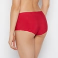 thumbnail image 3 of No Show Boyshort Panty in Crimson, 3 of 5