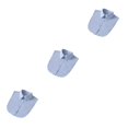 thumbnail image 3 of QualitChoice Simple Design Solid Color False Collar Formal Fashion Chiffon Fake Half Shirt Decorative Detachable Lapel Clothing Decor Blue Point 3PCS, 3 of 6
