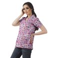 thumbnail image 3 of Moomaya Chemise Tunique Style Enveloppant pour Femmes en Coton Décontracté Col Classique Boutonné, 3 of 6
