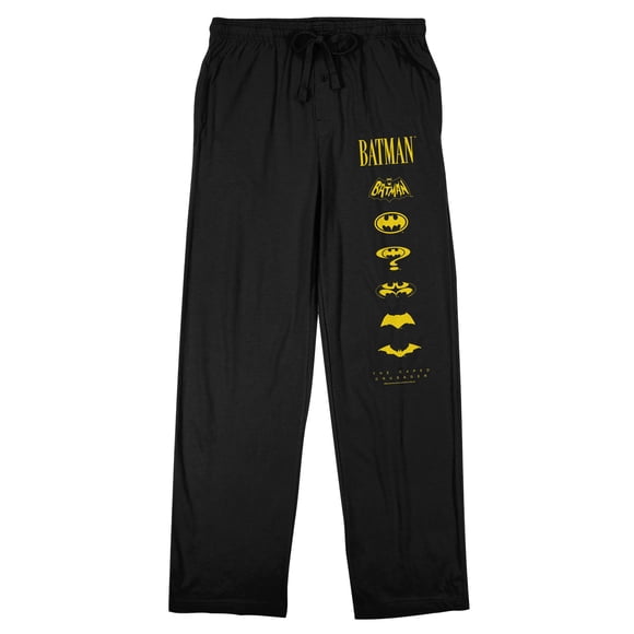 Pantalon de Pyjama Noir pour Homme Batman 85th Mashup Evolving Logos - Petit