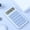 Blue, variant on Mini Plastic Calculator For Basic Arithmetic with LCD Display Portable 8-Digit Compact Office Desktop Small Battery Powered for Students
