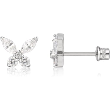 Limerencia Hypoallergenic G23 Implant Grade Titanium Screw Back Earrings Tragus 20G Helix F136 Piercing Post for Girls' Sensitive Ears Cartilage