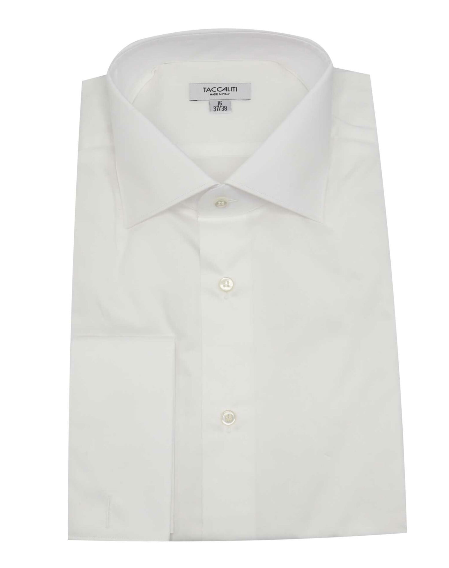 Taccaliti Chemise Habillée Blanche pour Homme - 44-17,5 (TG)