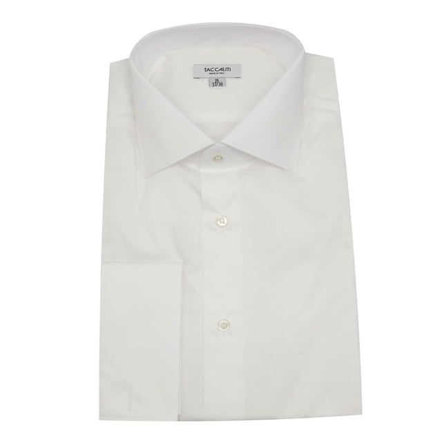 Taccaliti Chemise Habillée Blanche pour Homme - 38-15 (S)