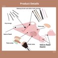 thumbnail image 2 of pitrice Silicone Makeup Pad With Integrated Brush Cleaning Area Maintaining Hygiene And Ensuring Optimal blue, 2 of 6
