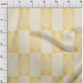 thumbnail image 3 of oneOone Viscose Chiffon Light Yellow Fabric Geometric Allover Shape Craft Projects Decor Fabric Printed By The Yard 42 Inch Wide, 3 of 4