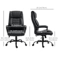 thumbnail image 3 of Vinsetto Executive Office Chair with Massage, Tilt, Desk Chair, Black, 3 of 8