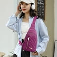 thumbnail image 4 of Chmadoxn Office Storage & Organization,Closet Organizers and Storage, Fashionable Embroidery Diamond Shoulder Bag Large Capacity Watertight Backpack With Data Hole shoulder messenger pouch, 4 of 6