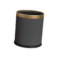 thumbnail image 1 of Open Top Trash Can Trash Bucket Garbage Can for Guestroom Restroom Bathroom Gray, 1 of 9