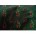 thumbnail image 4 of oneOone Cotton Silk Fabric Leaves & Floral Block Decor Fabric Printed BTY 42 Inch Wide, 4 of 4