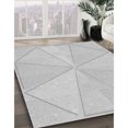 thumbnail image 3 of Ahgly Tapis Rond Lavable en Machine Intérieur Transitionnel Gris Foncé, 3 Pieds Rond, 3 of 7