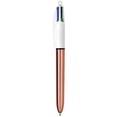 thumbnail image 3 of BIC 4-Color Shine Retractable Metallic Ball Pens, Medium Point (1.0 mm), 3-Count Pack, Retractable Ball Pen With Long-Lasting Ink, 3 of 4