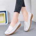 thumbnail image 4 of LSLJS Chaussures Décontractées Confortables Ajourées pour Femmes en Cuir avec Semelles Souples Talons Inclinés, Chaussures Compensées pour Femmes, 4 of 5