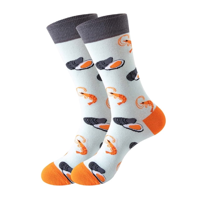TIEVOSA Print Socks for Women Girls Ocean Series Print Colorful Pattern Novelty Cute