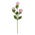 thumbnail image 2 of 3 Heads Artificial Flower Wedding Party Silk Cloth Fake Flower Home Office Floral Decor  Light Pink, 2 of 7
