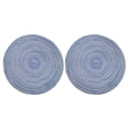 thumbnail image 1 of TIELUTT 2 Pcs Napperons Ronds Tressés 12 Pouces Tapis de Table pour Tables à Manger Lavables Résistants à la Chaleur pour Fête BBQ et Centre de Table Rond Napperons Napperon de Salle à Manger Tapis de Souper Napperon de Table Circulaire Noël, 1 of 5