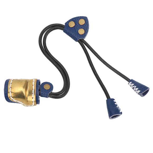 Anneau de Tir à l'Arc, Anti-Chute Réglable Largeur Élastique Tir à l'Arc Garde en Cuir Ergonomique pour Arc Traditionnel Tir Bleu