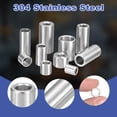 thumbnail image 3 of 8 Pcs Entretoises en Acier Inoxydable 304 1/4 Pouces OD x 1/8 Pouces ID x 7/16 Pouces Longueur(6x3x11mm) Vis Support de Bague Finition Simple Non Filetée Entretoises Rondes en Métal pour Vis M3 Boulons et Tringles, Argent, 3 of 6