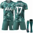 thumbnail image 1 of ZIORGSHF Tottenham Hotspur Vert Deuxième Extérieur Tenue de Football Imprimée Ensemble Maillot de Football ROMERO 17# Fan Entraînement Ensemble de Maillot de Football, 1 of 2