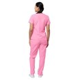 thumbnail image 2 of Sivvan Women's Scrub Set - Multi Pocket Cargo Pants & Stylish Mock Wrap Top (Available in 15 Colors), 2 of 6