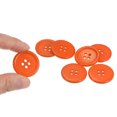 thumbnail image 4 of Unique Bargains Orange 4-Hole Resin Round Flat Sewing Buttons (100 Pieces), 4 of 5