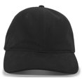 thumbnail image 1 of Pacific Headwear 201C.080.OS Sergé de Coton Brossé à Boucle, Sangle Réglable, Noir - Taille Unique, 1 of 1