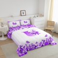 thumbnail image 3 of Erosebridal Letter Bedding Twin Comforter Set For Teens,Rose Flower Down Comforter,Butterfly Room Decorative,Reversible,Lightweight,2-Piece, 3 of 8