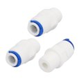 thumbnail image 1 of Unique Bargains Tube Poussoir 1/4 Pieds x Filetage Mâle 1/2 Pieds Raccordement Rapide 3 Pcs pour Système d'Eau RO, 1 of 1