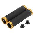 thumbnail image 2 of Bike Handlebar Grips, Handlebar Grips Shock Absorption Aluminum Alloy Locking Ring  for Long Term Riding White,Silver,Gold, 2 of 7