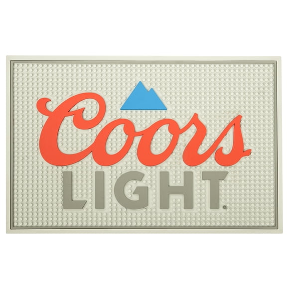 Tapis De Bar Coors Light Pour Comptoir – 45 x 30 cm, Support En Caoutchouc Antidérapant, Accessoires De Bar Pour La Maison