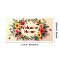 thumbnail image 1 of Welcome Home Banner Floral Butterfly Decor Wall Background for Party Wedding Garden Backdrop Photo Prop Event Decorations Vibrant Flower Display, 1 of 4