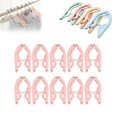 thumbnail image 2 of Retractable Portable Travel Hangers Foldable Hangers For Travel Folding Hangers Space Saving Travel Hangers Foldable For Suitcase Tie Rack Hanger For Closet Clothes Drying, 2 of 9