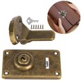 thumbnail image 4 of Wooden Box Hasp Buckle, Furniture Accessories 2Pcs Durable Retro Design Fastener, Easy Install for Antique Wooden Boxes Gift Boxes Tool Boxes Jewelry Boxes, 4 of 8