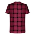 thumbnail image 4 of Qertyioot Hommes Imprimer Manches Courtes Col Rond T-shirt Décontracté Mode Dégagement Manches Courtes, 4 of 5